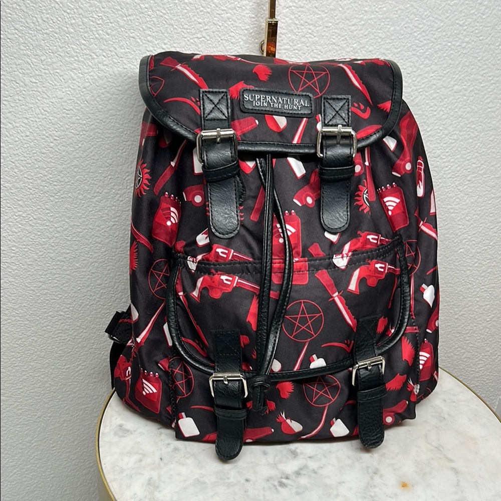 SUPERNATURAL Black and Red Backpack